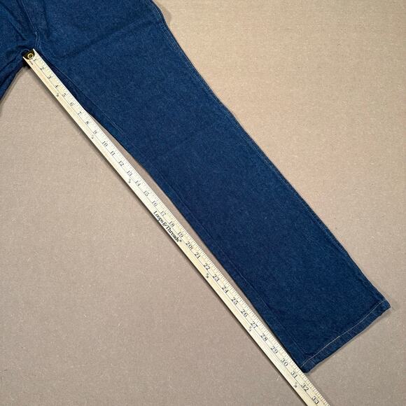 Vintage Rustler Legendary Gold Jeans 30x32 USA Boot Zipper Cowboy Denim 80s 90s - Picture 9 of 9